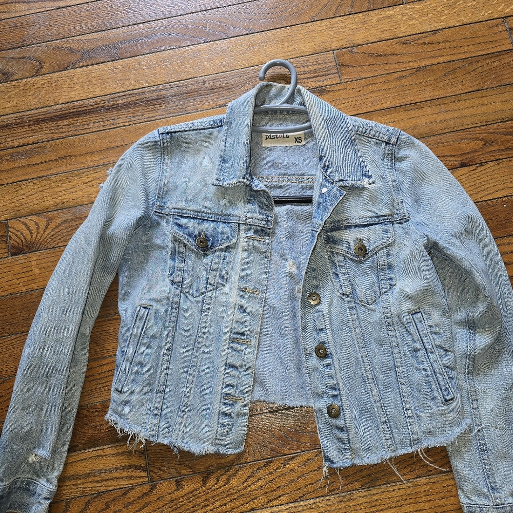 Pistola Light Blue Jean Jacket Vintage